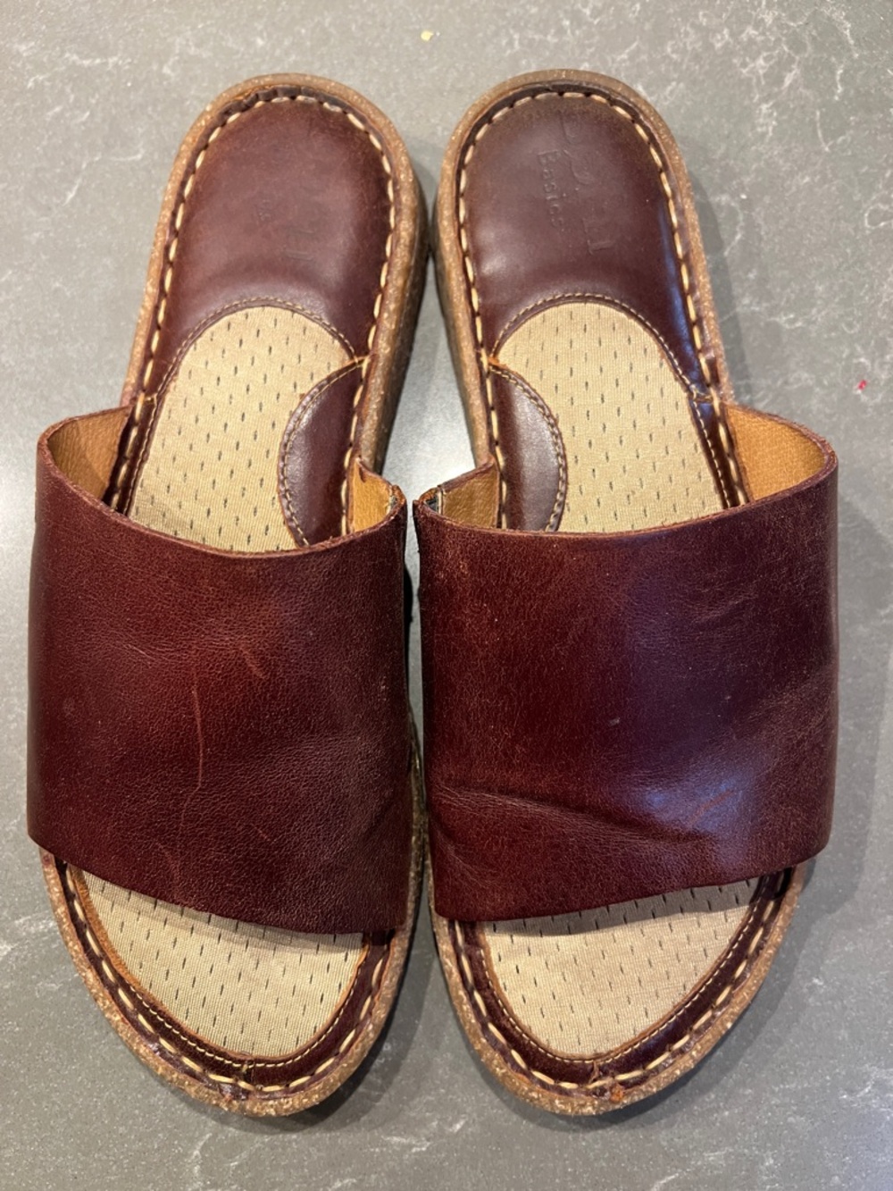 Born Playa Leather Slide Sandals - Picture 4 of 5